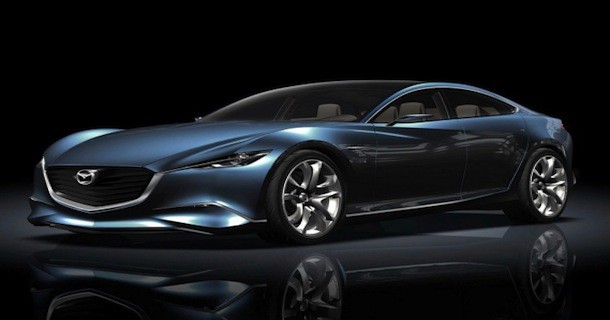 Billede af Mazdas nye konceptbil - En 4-dørs coupe