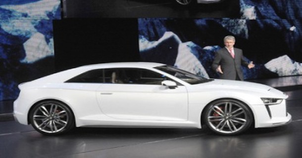 Billede af en nye Audi Konceptbilen præsenteret i Paris