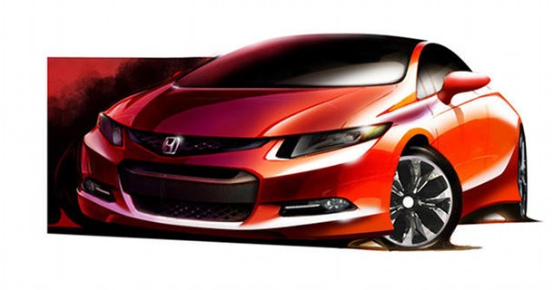 Så er den nye Honda Civic klar til Detroit motorshow i 2011 - Honda Civic kommer til Europa i 2012