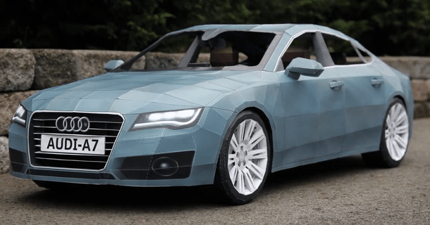 Se hvordan man laver en Audi A7 papirmodel – Video