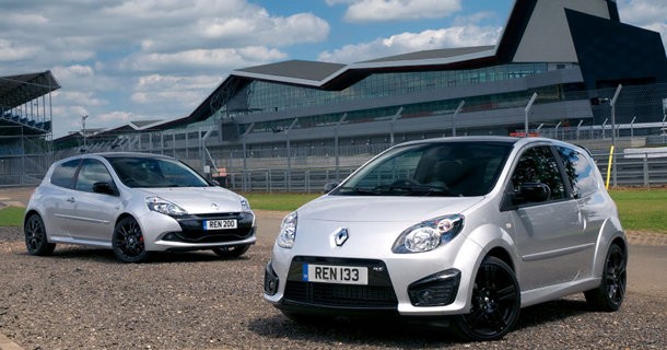 Renault Twingo RS 133 og Clio RS 200 Silverstone GP Limited Edition