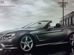 Billede fra brochure af den nye Mercedes SL