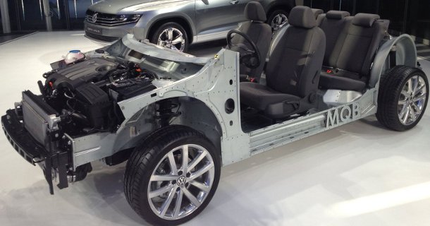 Volkswagen viser platformen for den nye Golf VII