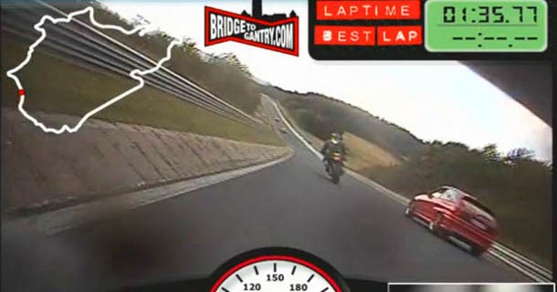 Motorcyklist slår rekorden på Nürburgring – Video