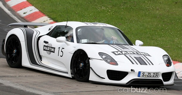 Porsche tester 918 på Nürburgring