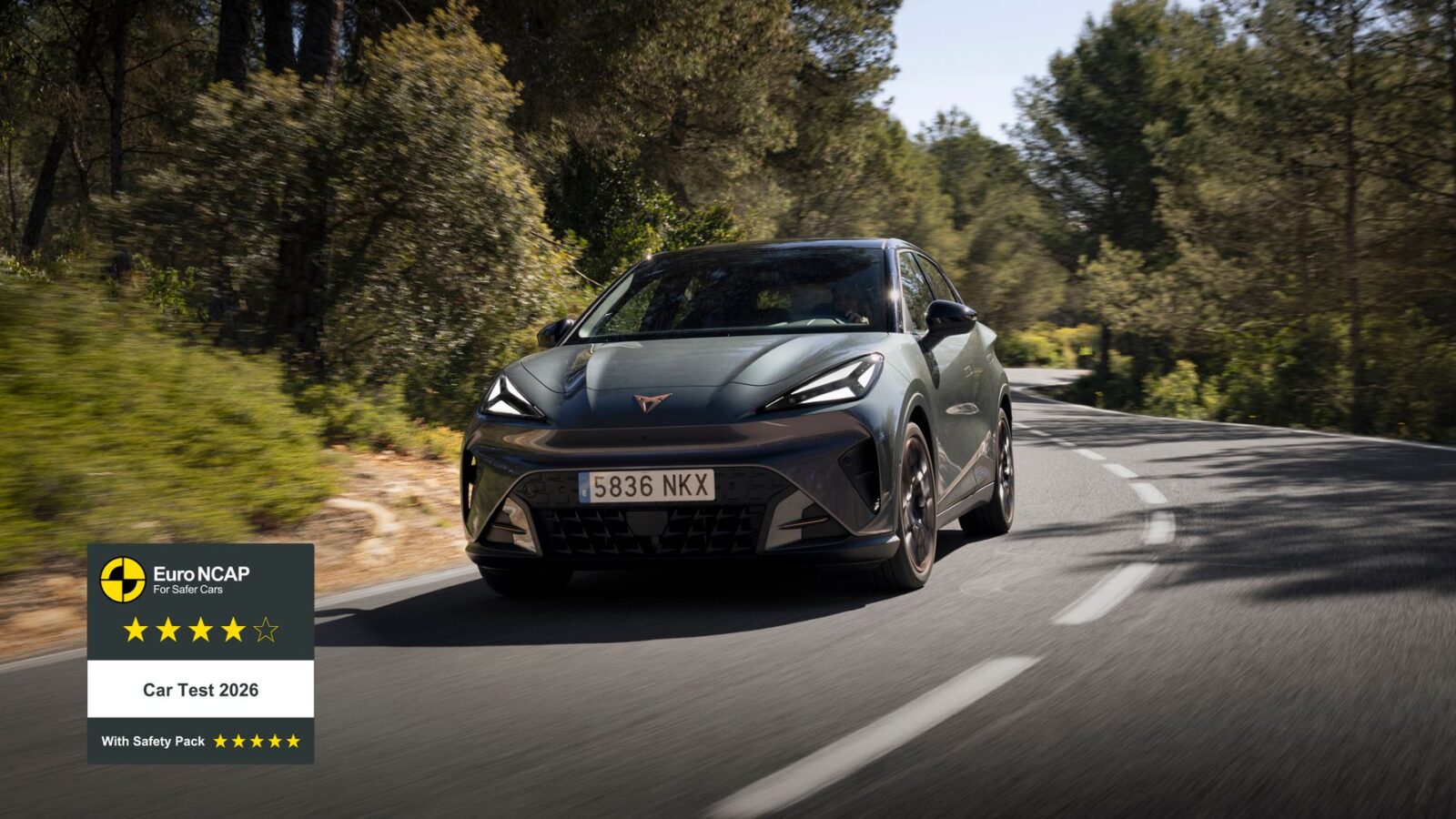 CUPRA Raval får fem Euro NCAP-stjerner — og klarer det efter den nye, skærpede 2026-test