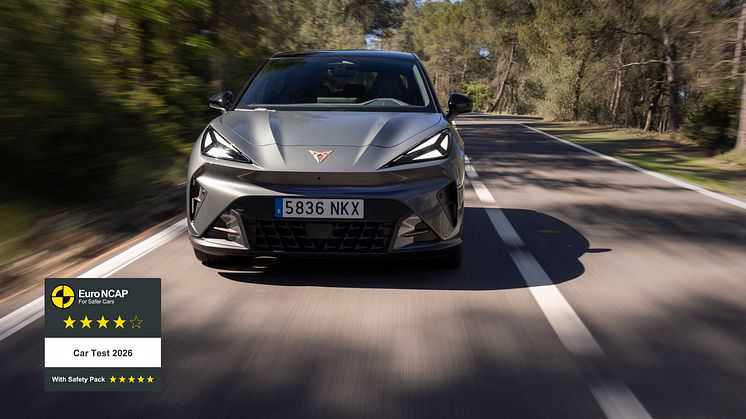 CUPRA Raval får fem Euro NCAP-stjerner — og klarer det efter den nye, skærpede 2026-test