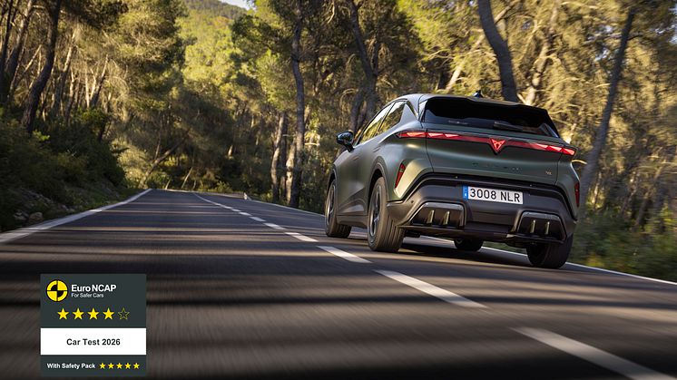 CUPRA Raval får fem Euro NCAP-stjerner — og klarer det efter den nye, skærpede 2026-test
